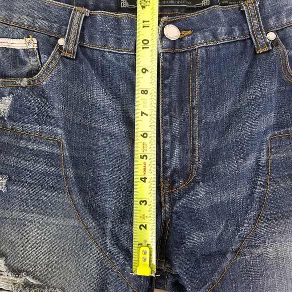 Heritage America Jeans Mens 40x34 Actual W40xL32 Vndls 1776 Destroyed Blue Denim - Picture 4 of 16